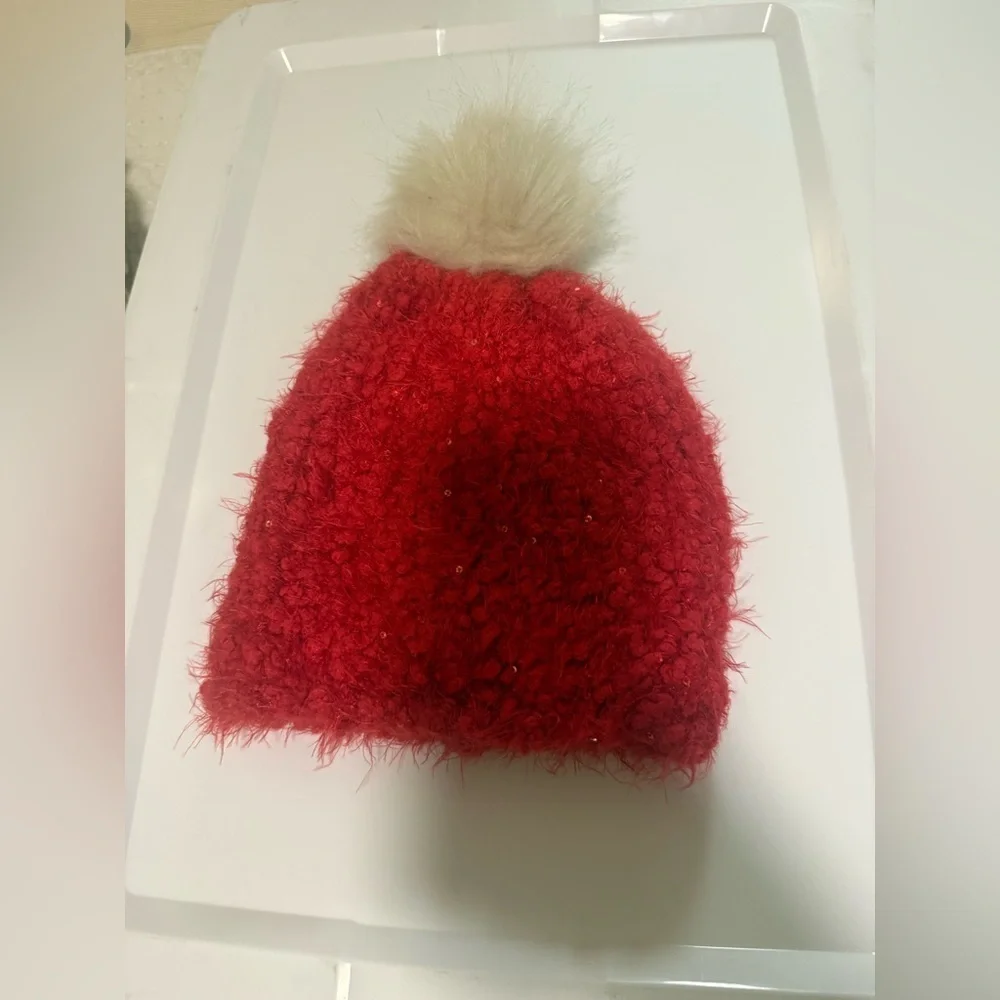 C.C Beanie Hat Bundle 3 Knit Winter Hats Pom Cable Ribbed